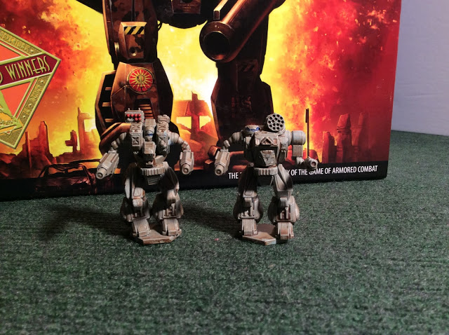 Old Painted Plastic BattleTech Miniatures - The Clan