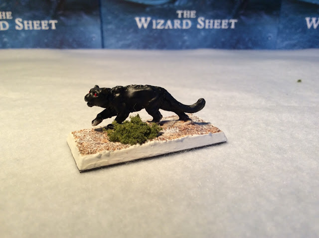 Miniature panther 32mm for role playing games and miniatures Games