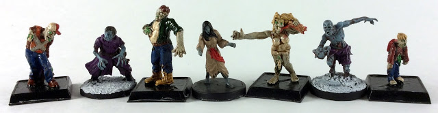 Miniature Zombie Size Comparison of RAFM to Mantic Games to Dungeons and Dragons Miniatures 