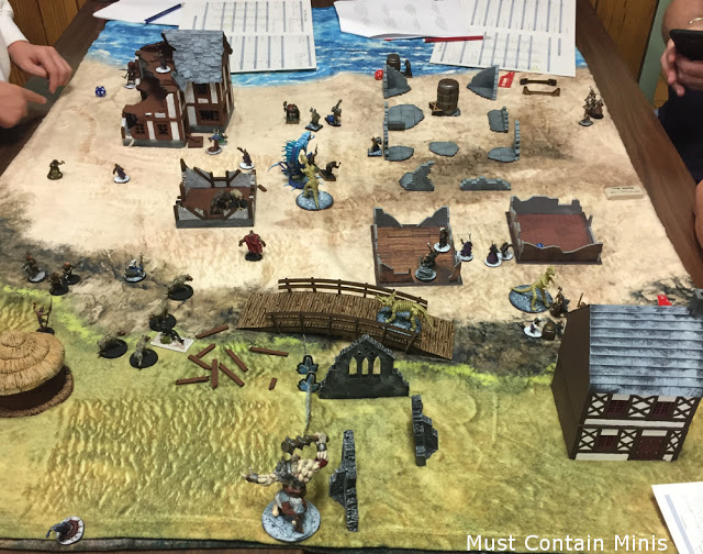 A great game of Frostgrave set on a beach.