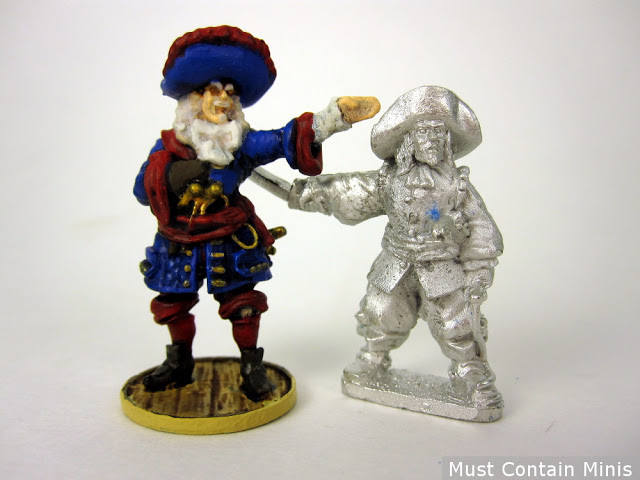 Scale Comparison Wargames Foundry to Firelock Games - Miniature Captains - Pirates