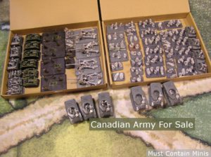 Read more about the article Flames of War Army for Sale – Canadian/British Rifle Company