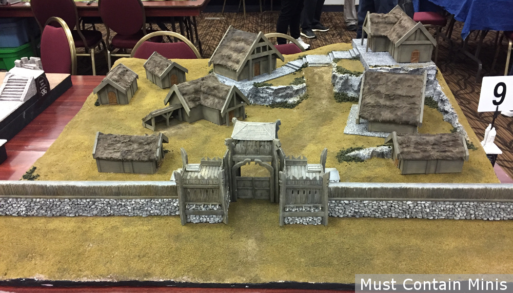 Hobbit Miniatures Game Protected Village Battle Board