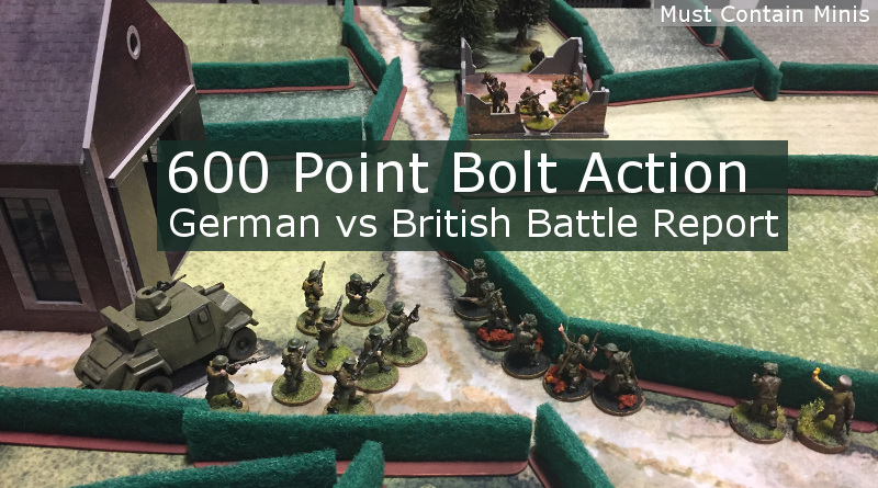 Read more about the article Bolt Action 600 Point Battle Report (British vs German)