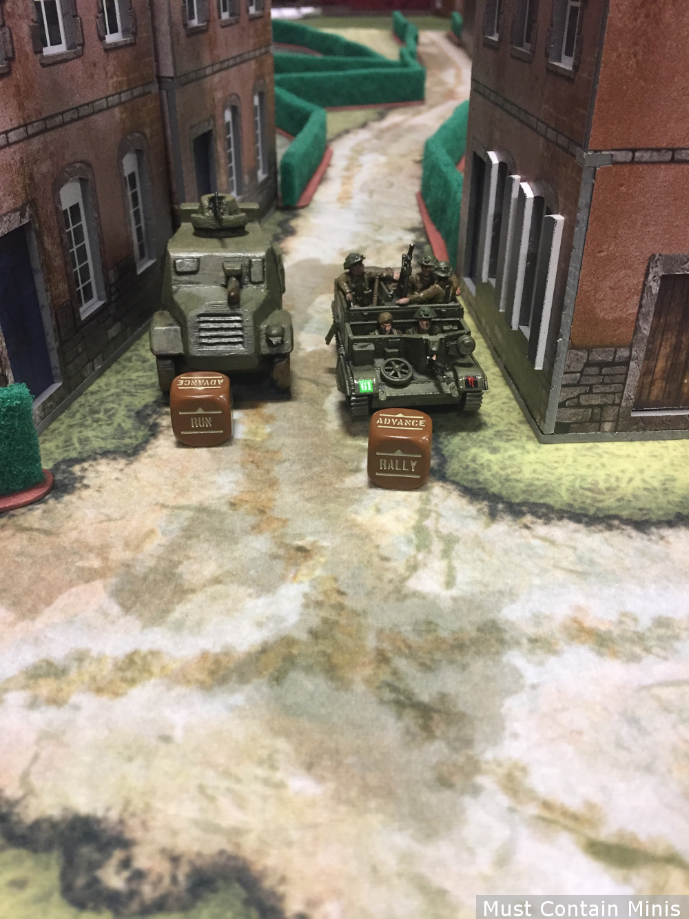 Light British vehicles in Bolt Action - Universal Carrier and an Otter 