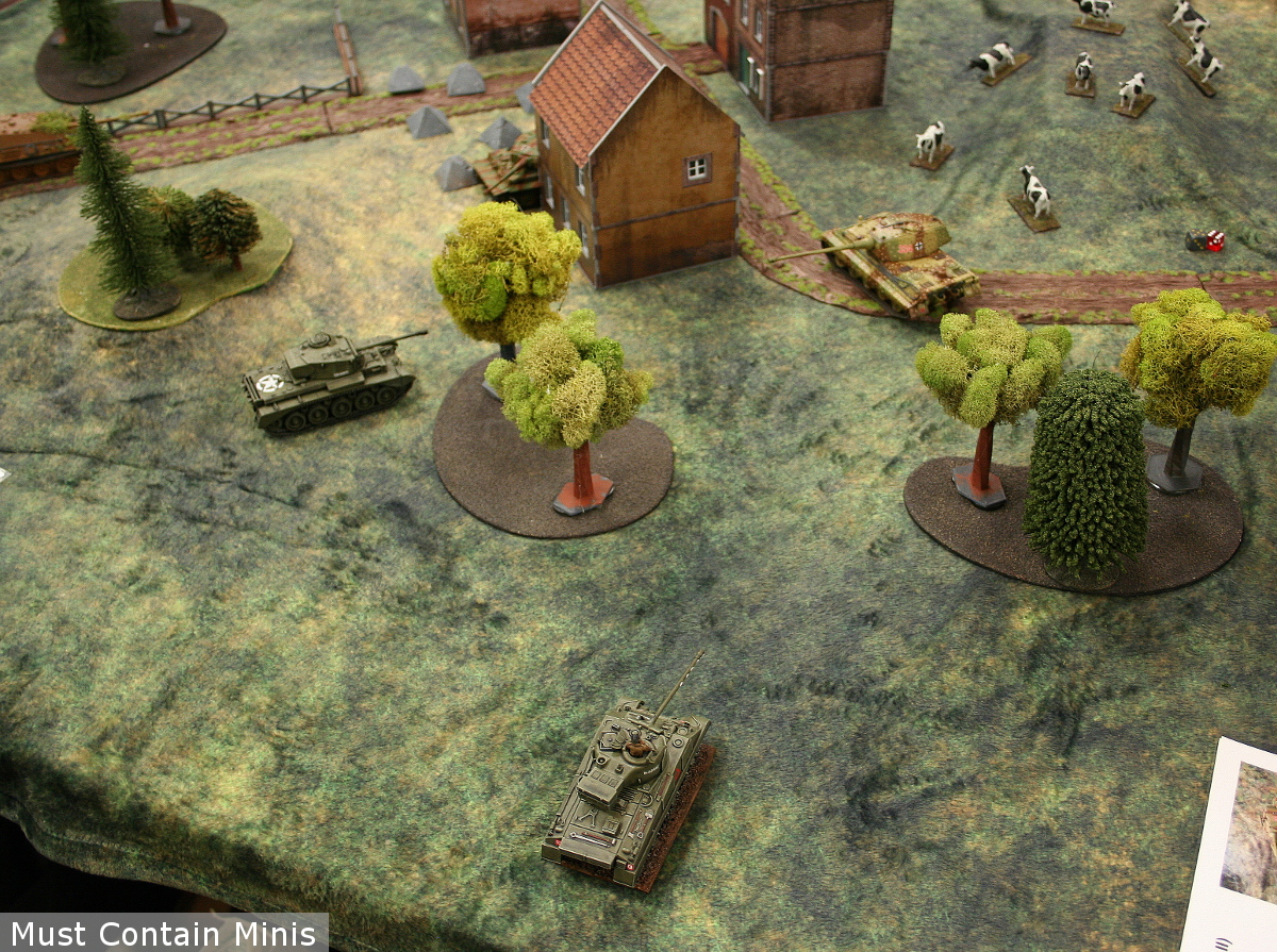 British Tanks vs a German Tiger and King Tiger in a Bolt Action Battle Report