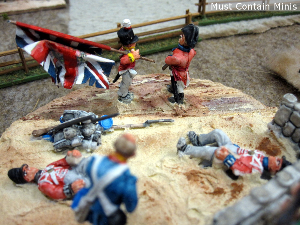 War of 1812 British Surrender in a miniatures game