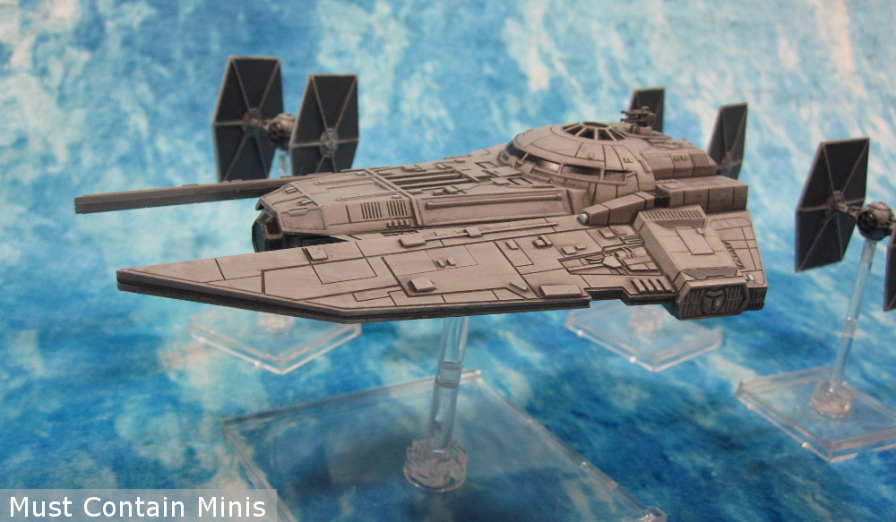 VT-49 Decimator with TIE Fighter Escort in X-Wing the Miniatures game by Fantasy Flight Games 