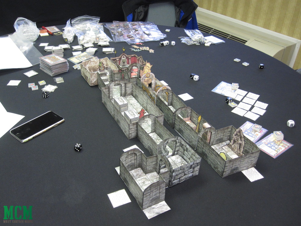 Paper craft 28mm dungeon - paper terrain and print and play games. Darkfast Dungeons - made in Canada