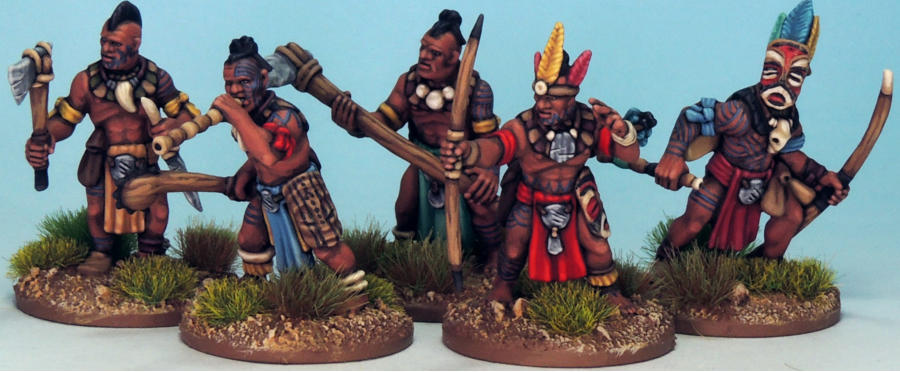Painted Tribal Miniatures for Frostgrave