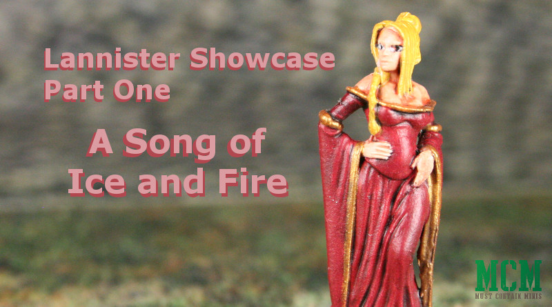 Showcase of painted Lannister Miniatures from CMON's A Song of Ice and Fire