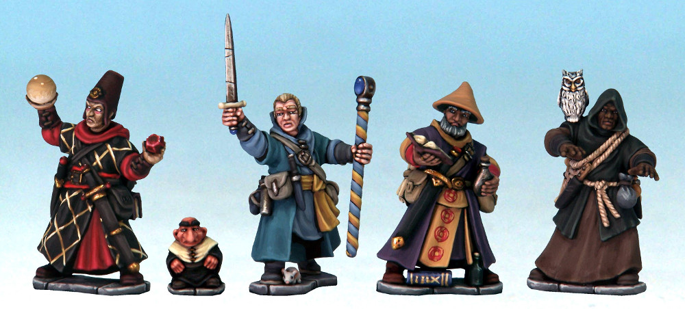 Frostgrave Plastic Wizards Painted and Made