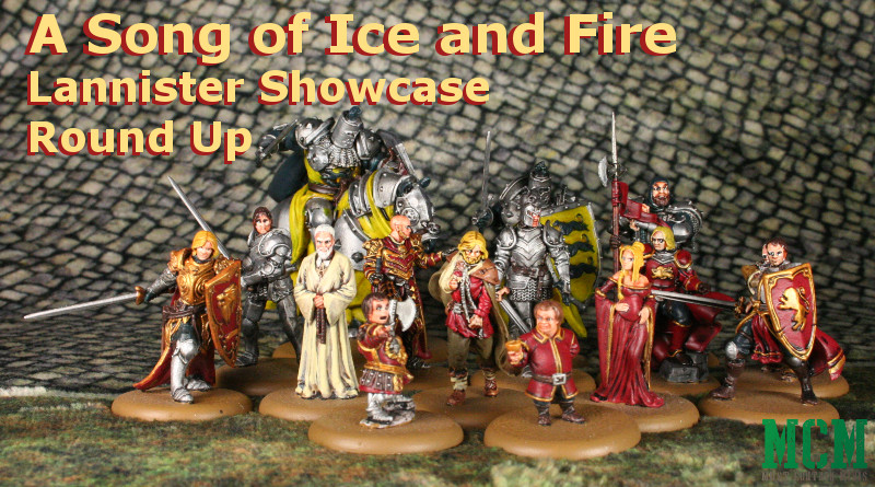 Painted Lannister Miniatures from a Song of Ice and Fire - article round up
