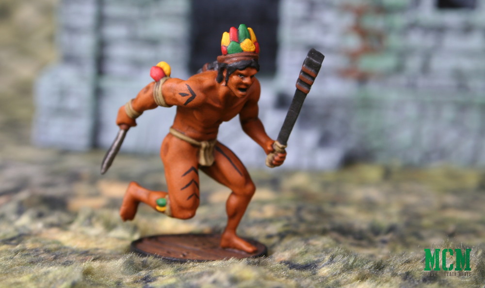Running Native South American Warrior for Historical Wargaming running