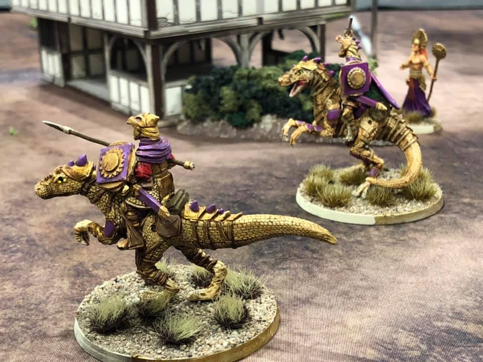 Lizard / Dinosaur Knights - 32mm miniatures 