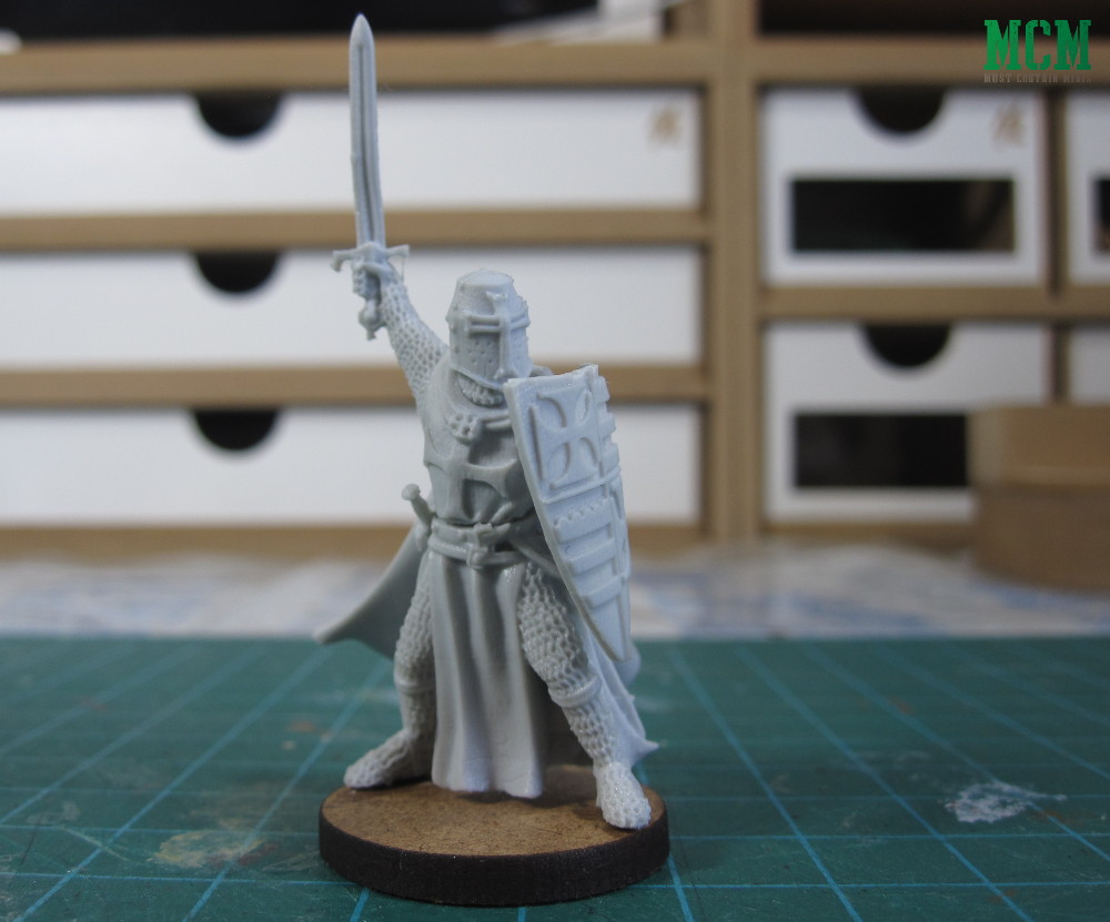 Foot Version of the Templar Grandmaster Miniature by Fireforge Games
