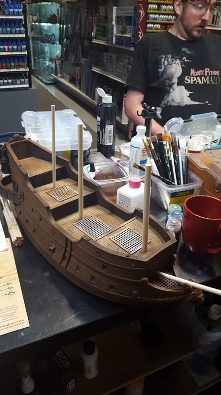 Blood and Plunder Galleon Painted by Jeremy Cada of Forbes Hobbies