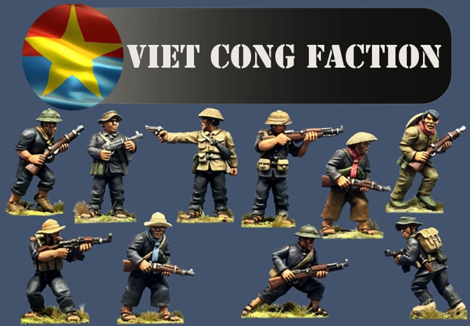 Viet Cong Miniatures by Crucible Crush - 28mm