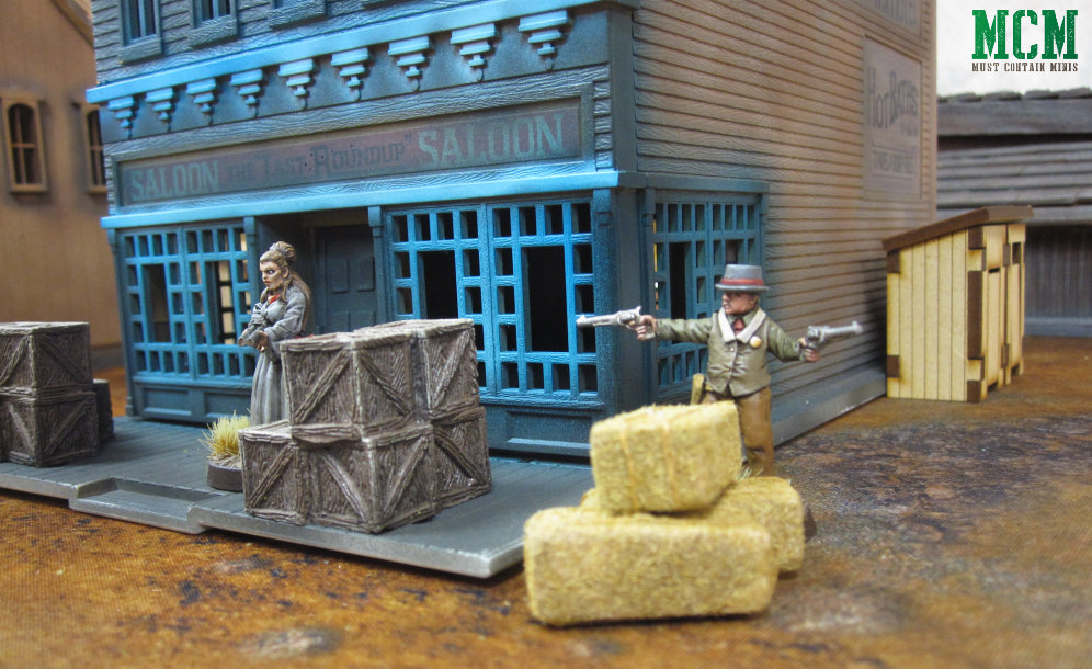 Dracula's America Painted Miniatures - Gunfight in front of the Saloon