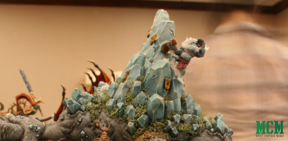 Details of a Trollblood Mountain King by Privateer Press