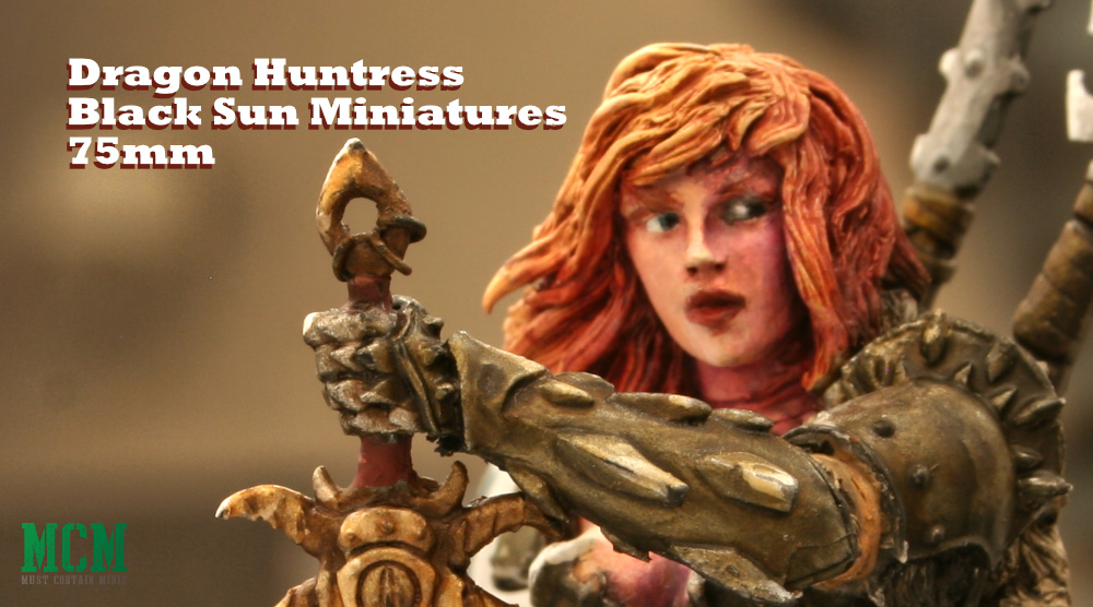 Dragon Huntress by Black Sun Miniatures - Must Contain Minis