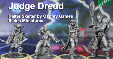 Judge Dredd Helter Skelter Miniatures Slaine Family by Osprey Games - Board Game Figures