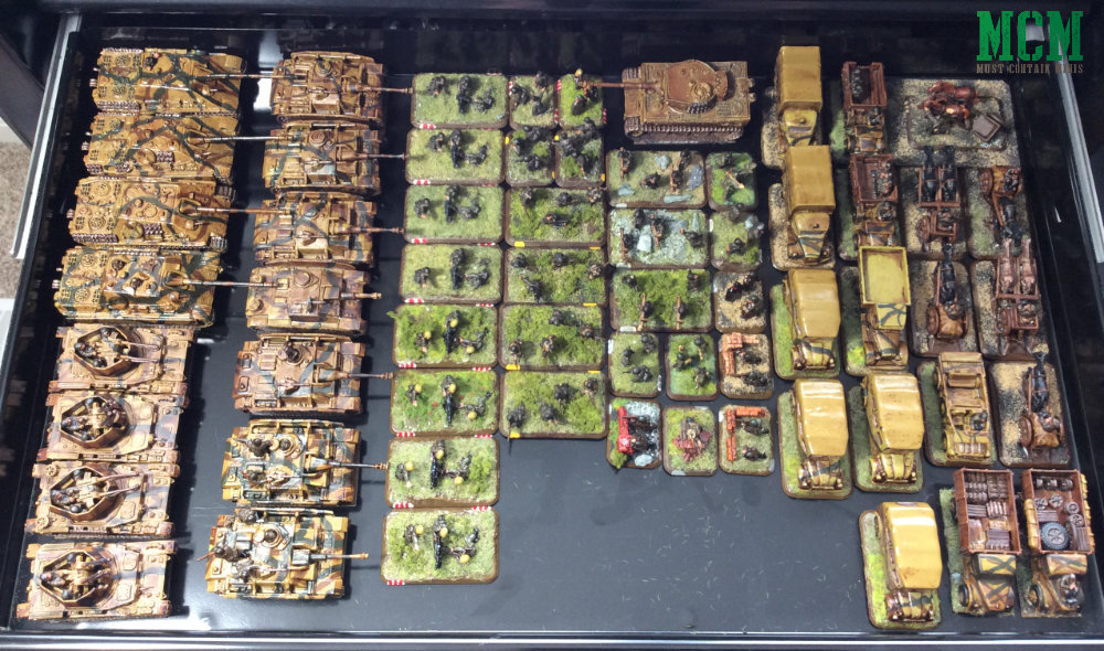 Drawer of Heer StuGs and Jadgpanthers. Flames of War Collection. 