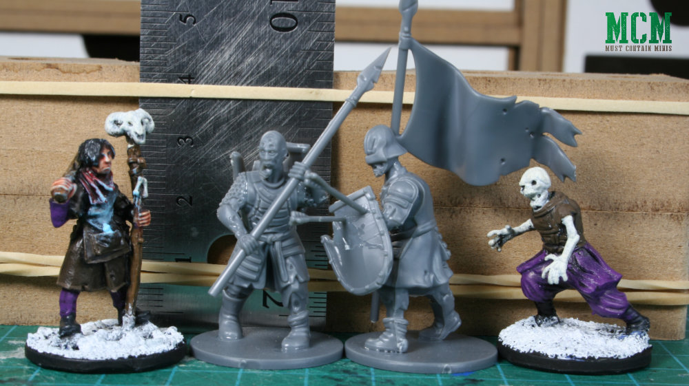 Scale Comparison - North Star Military Figure Frostgrave to Fireforge Games Living Dead Warriors