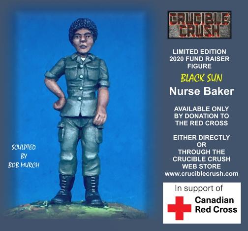 Black Sun Nurse Baker Miniature available by donation to Canadian Red Cross