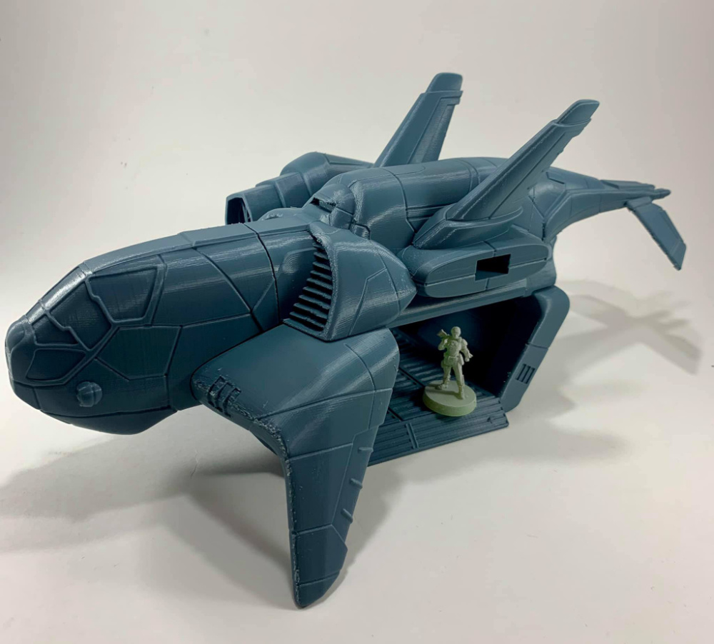 Arvalon 8 Kickstarter Preview - XCom Style landing ship for 38mm to 28mm miniature gaming.