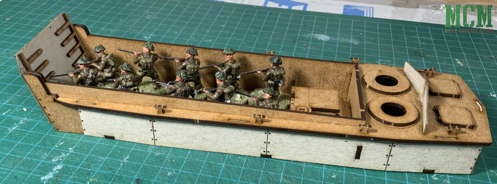 A Sarissa Precision LCVP Landing Craft Vehicle Personnel for 28mm WW2 gaming 