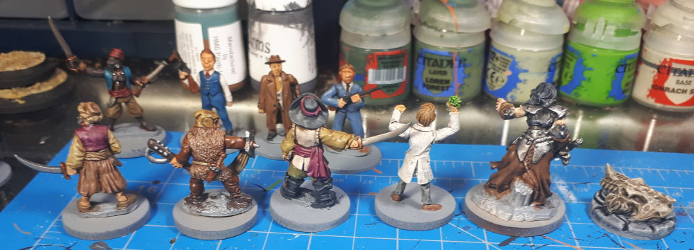 The backs of the miniatures