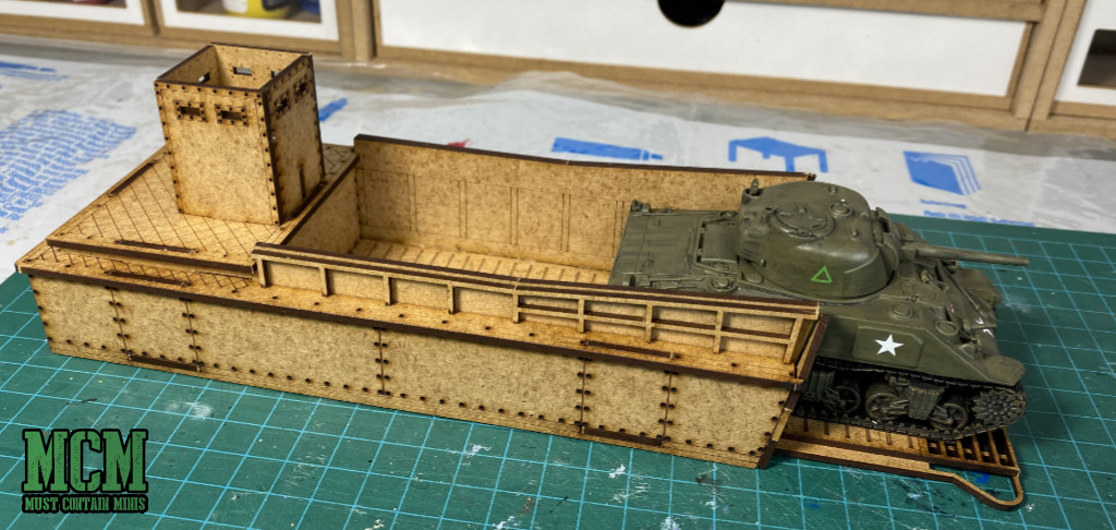 Review of and MDF Landing Craft by Sarissa Precision - Bolt Action LCM - 28mm