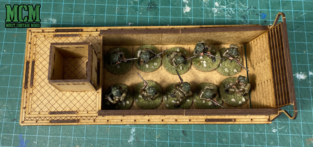 Even though it just holds 10 infantry models, this LCM holds 100 in game terms for Bolt Action.