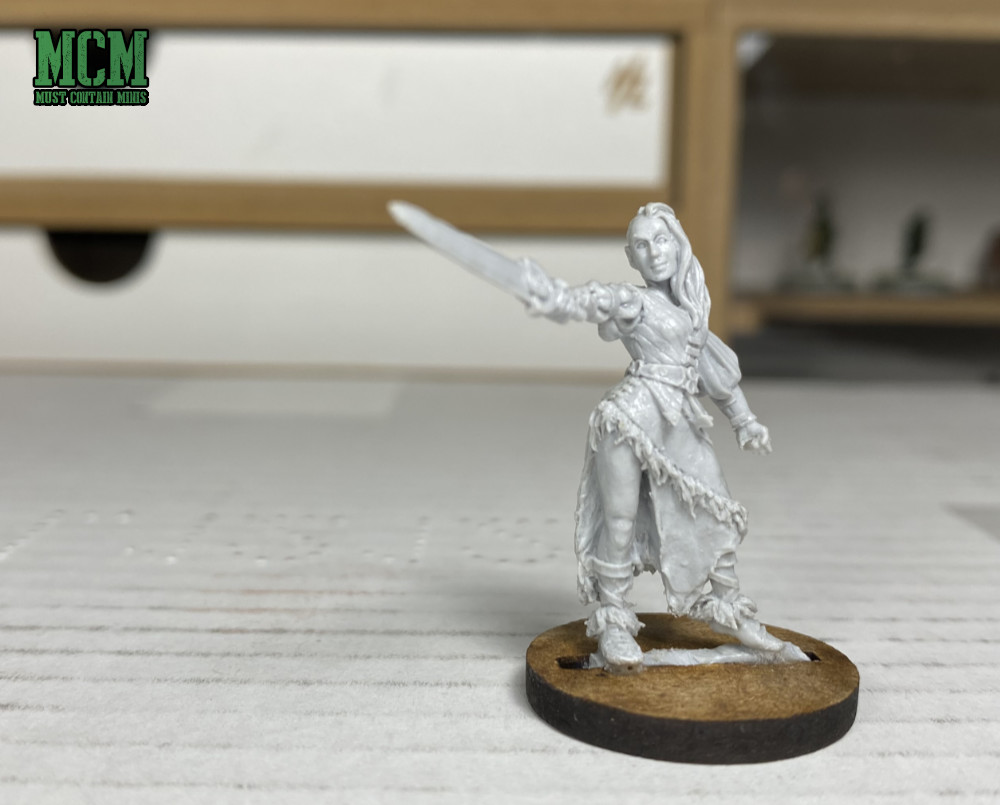 Coco the Female Human Barbarian - 28 to 32mm gaming miniature