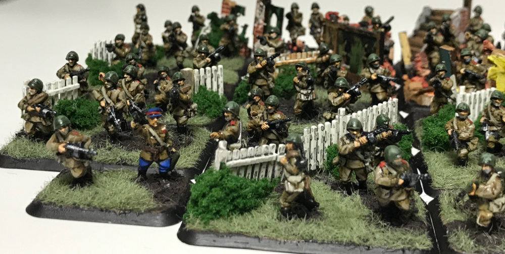 Russian SMG Platoon painted by Brenden Brown