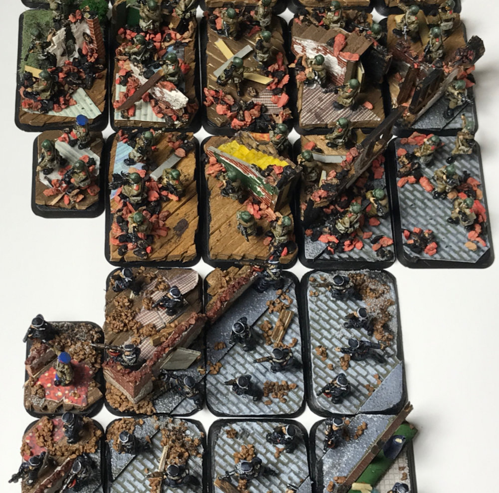 Flames of War Diorama Basing Miniatures for wargaming