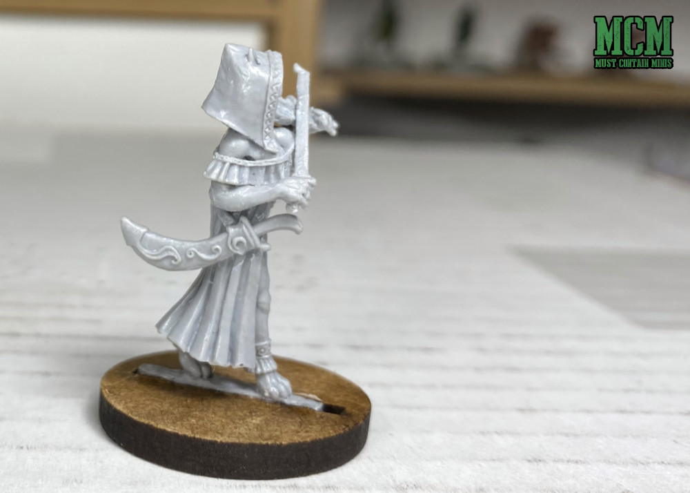 Kathja the Female Catling Bard - Dungeons and Dragons miniature for 5E