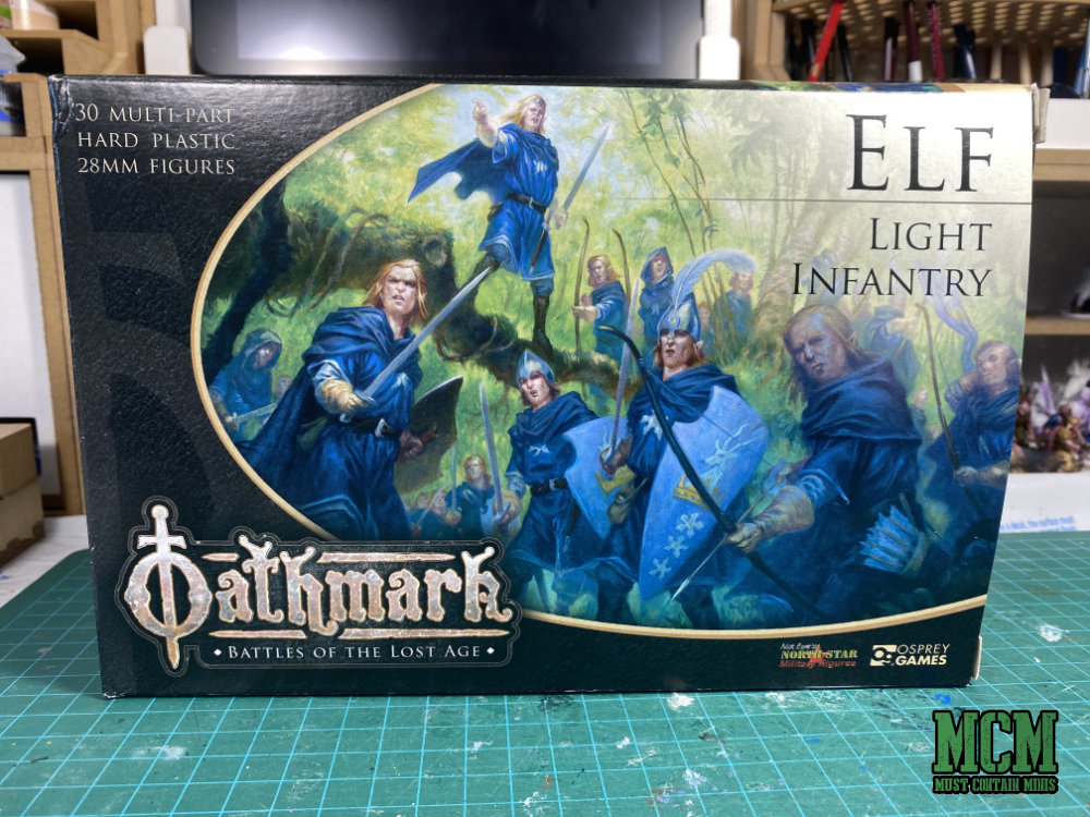 Oathmark Box Art for Elf Light Infantry. 