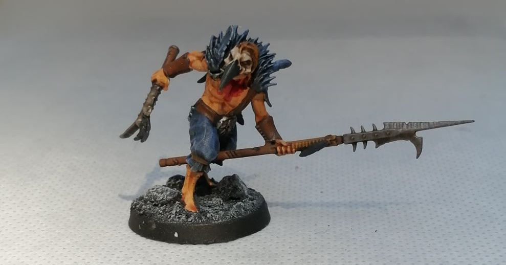 Painted Cabalist Spearman for Warcry -Corvus Cabal by Games Workshop