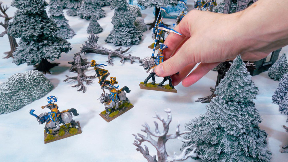Ice Wilds Terrain for 28mm to 35mm gaming - Warhammer and Historical Wargaming on a Winter Terrain tabletop