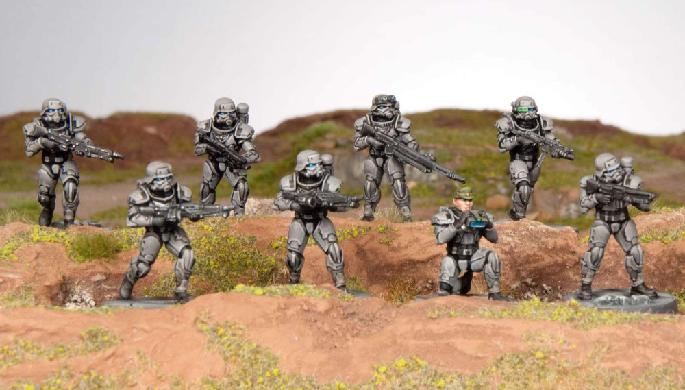 Eisenkern Stormtroopers on hills