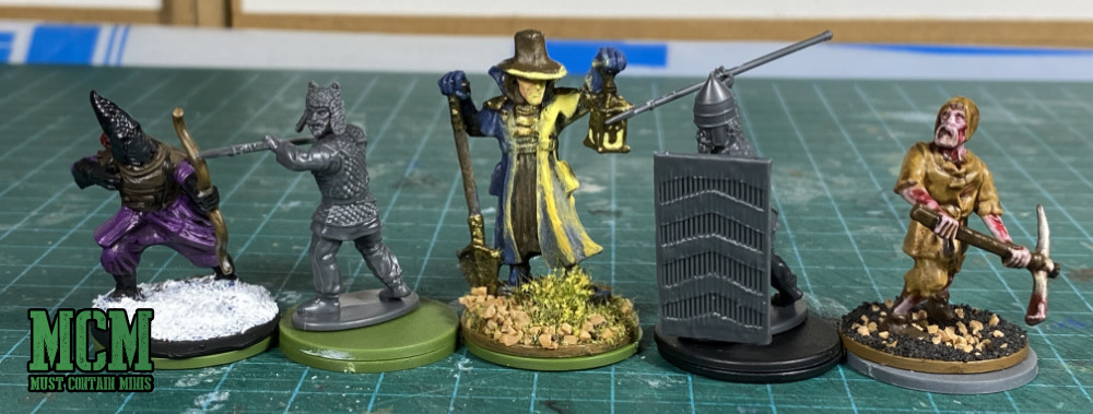 Persian Infantry Review - Scale Comparison - Wargames Atlantic, Reaper Miniatures, Fireforge Games and Frostgrave.