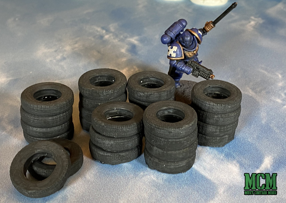 Tires Scatter Terrain Review for Sci-fi gaming