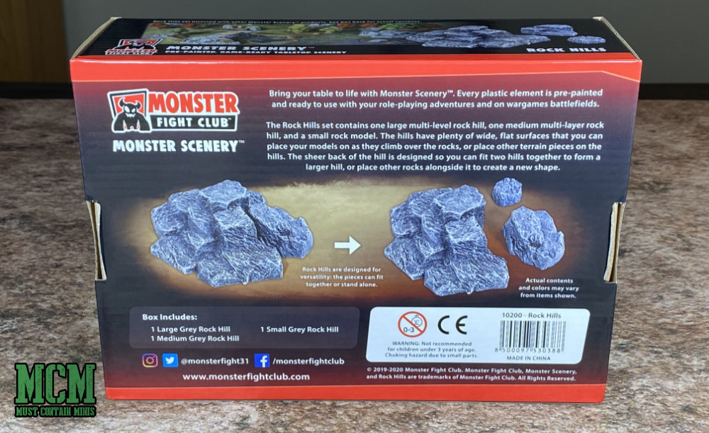Packaging of Monster Scenery: Rock Hills