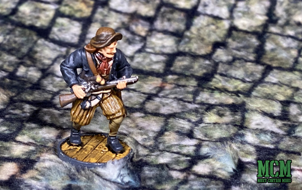 Painted Enter Ploeg miniature with a Blunderbuss - Blood & Plunder