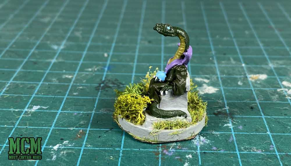 Serpent man wizard or cult leader miniature