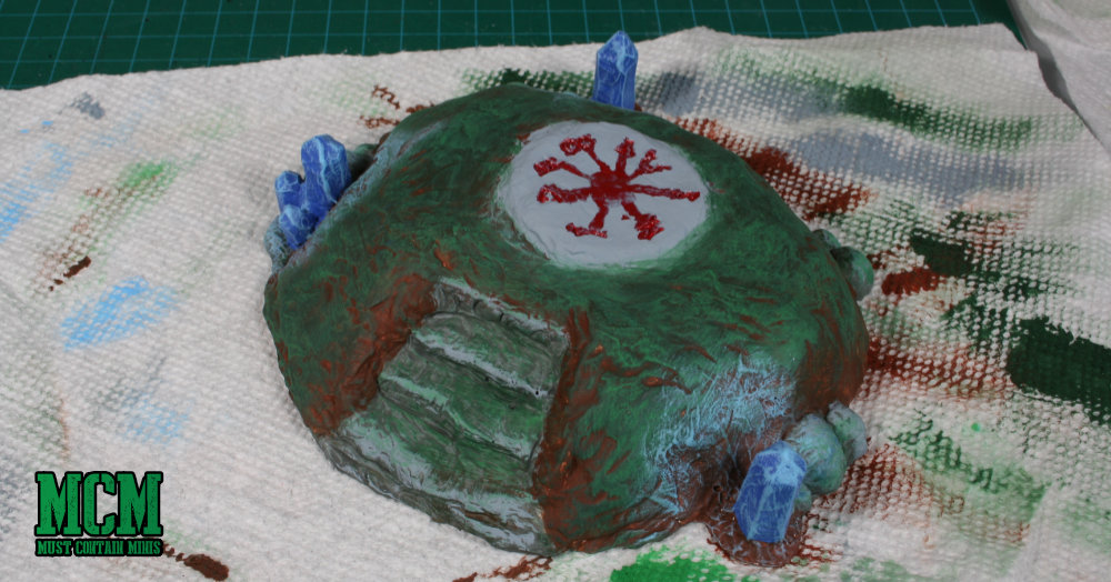 28mm miniature terrain painting - WIP