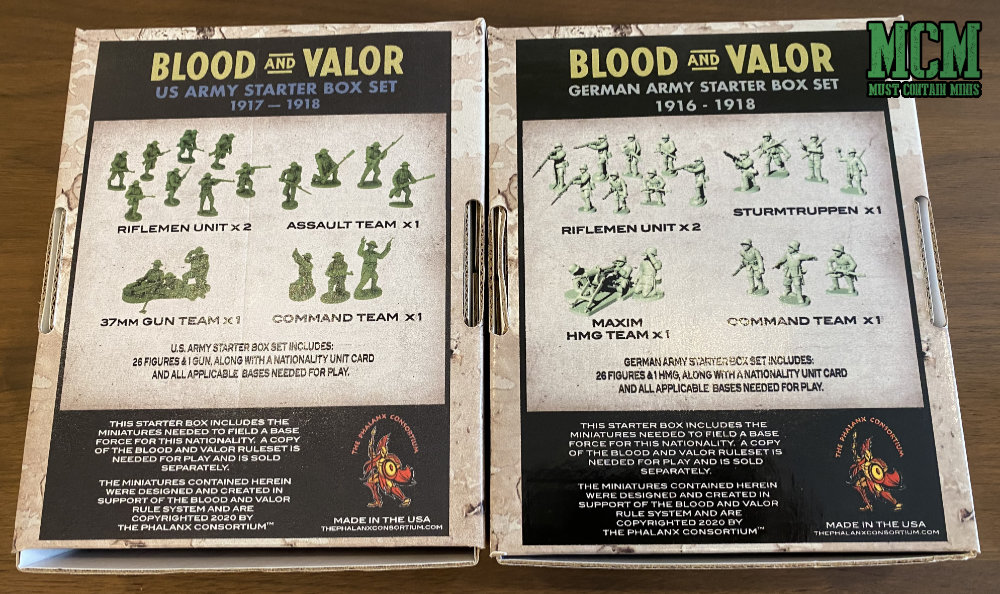 Blood and Valor Miniatures by the Phalanx Consortium. 