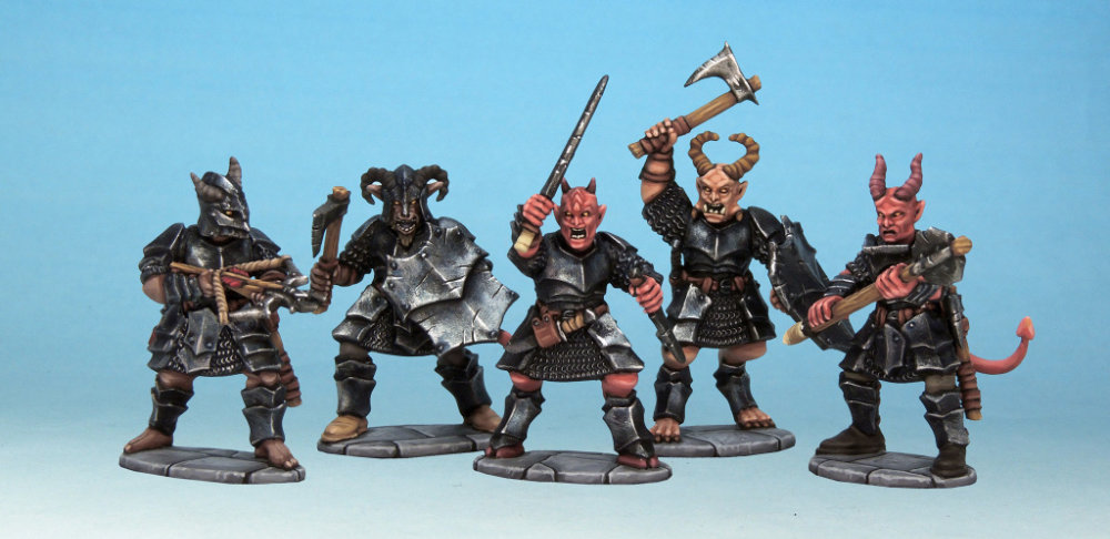 Frostgrave Demons painted and nicely photographed by Kev Dallimore. 